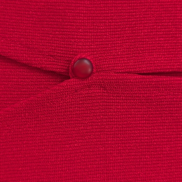 Vtg. Haberdashery by Leslie Fay Sportswear Mock Two-Piece Cardigan LP Red - Picture 8 of 15